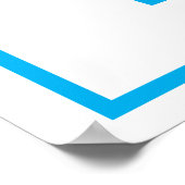 Blue number eleven Poster (Ecke)