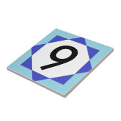 Blue Number Fliese (Seite)