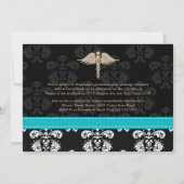 Blue Nurse Graduation Ankündigungen Einladungen (Rückseite)