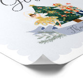 Blue Nutcracker Baby Duschkarten und Geschenkzeich Poster (Ecke)
