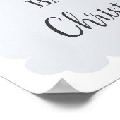 Blue Nutcracker Ballet Winter Baby Dusche Empfang Poster (Ecke)