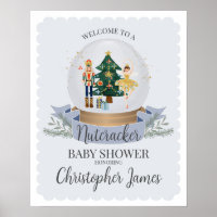 Blue Nutcracker Ballet Winter Baby Dusche Empfang