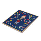 Blue Nutcracker Fliese (Seite)