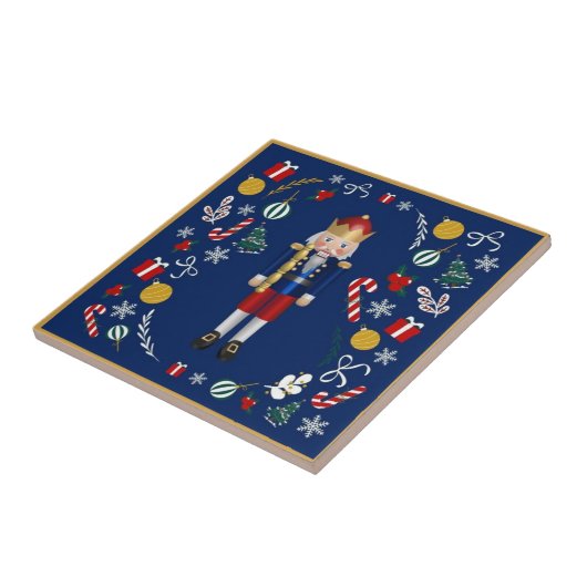 Blue Nutcracker Fliese (Seite)