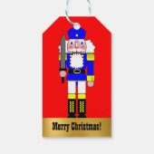 Blue Nutcracker Geschenkanhänger (Rückseite)