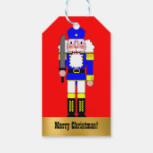Blue Nutcracker Personalisiert Geschenkanhänger (Rückseite)