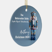 Blue Nutcracker Personalisiert Ornament (Rechts)