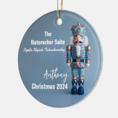 Blue Nutcracker Personalisiert Ornament (Links)
