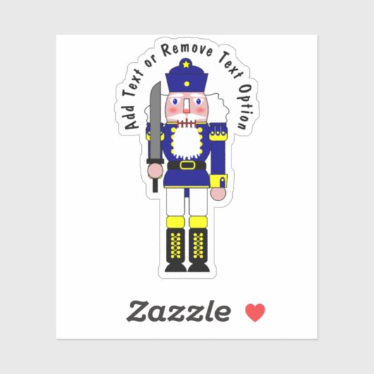 Blue Nutcracker Soldier Weihnachten Aufkleber (Blatt)