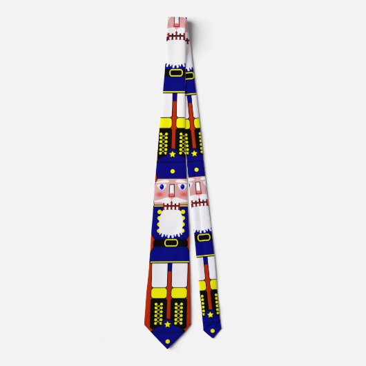 Blue Nutcracker Soldier Weihnachten Krawatte (Vorderseite)