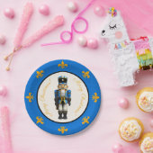 Blue Nutcracker Thema Weihnachtspapier Platte Pappteller (Party)