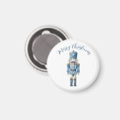 Blue Nutcracker Weihnachten Magnet (Vorderseite/Rückseite)