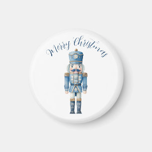Blue Nutcracker Weihnachten Magnet