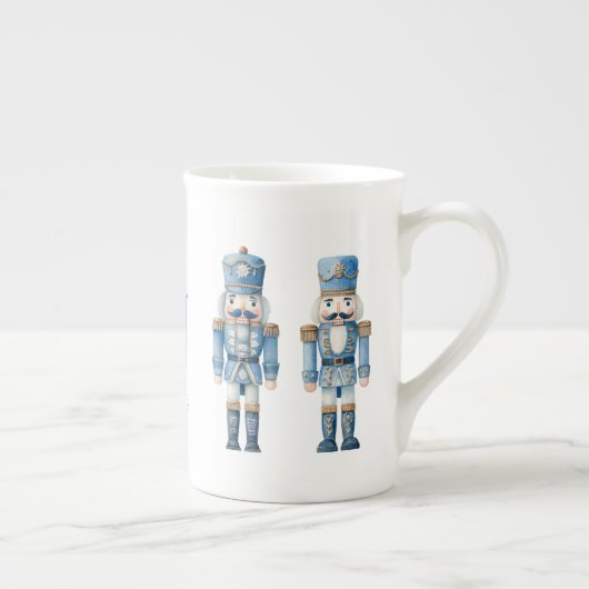 Blue Nutcracker Weihnachten Porzellantasse (Rechts)