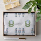 Blue Nutcracker Weihnachten Seidenpapier (Geschenk)