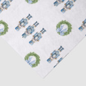 Blue Nutcracker Weihnachten Seidenpapier (Detail)