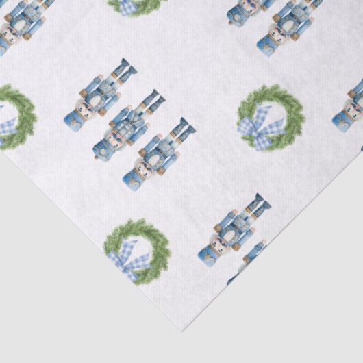Blue Nutcracker Weihnachten Seidenpapier (Detail)