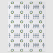 Blue Nutcracker Weihnachten Seidenpapier (Vorderseite)