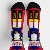 Blue Nutcracker Weihnachten Socken (Oben)