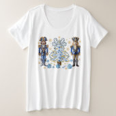 Blue Nutcrackers und Christmas Tree T - Shirt (Design vorne)
