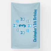 Blue Oaster 3. Geburtstag Banner (Vertikal)