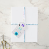 Blue Oaster Bunny Geschenkanhänger (Mit Garn)
