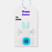 Blue Oaster Bunny Geschenkanhänger (Rückseite)