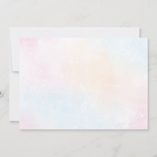 Blue Oaster Bunny Lunch Einladung (Rückseite)