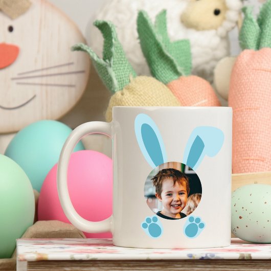 Blue Oaster Bunny Personalisiert Custom Foto Kaffeetasse