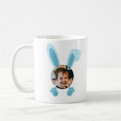 Blue Oaster Bunny Personalisiert Custom Foto Kaffeetasse (Links)