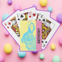 Blue Oaster Bunny Retro Pastell