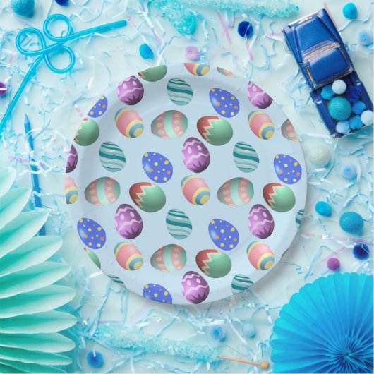 Blue Oaster Egg Ostereier Party Ostereier Jagen Ni Pappteller (Party)