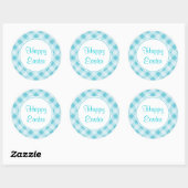 Blue Oaster Gingham Stickers (Blatt)