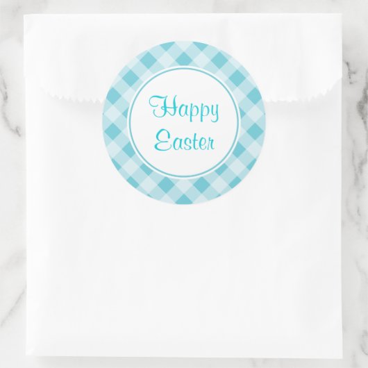 Blue Oaster Gingham Stickers (Tasche)