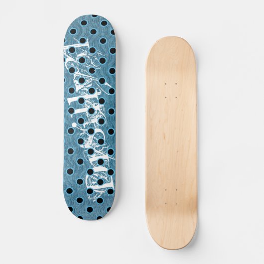Blue OB Skateboard (Vorderseite)