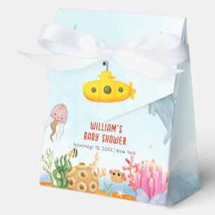 Blue Ocean Animal Nautical Marine Baby Show Geschenkschachtel