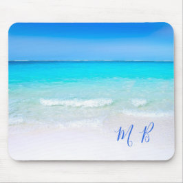Blue Ocean Aqua Sea Sky Vacation Vibe Mousepad
