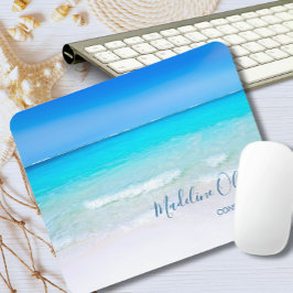 Blue Ocean Aqua Sea Sky Vacation Vibe Mousepad