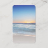Blue Ocean Beach Beileid Beerdigungskarte Visitenkarte (Vorderseite)