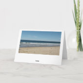 Blue Ocean Beach Card zum Jubiläum Karte (Rückseite)