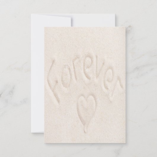 Blue Ocean Beach Save the Date Card (Rückseite)