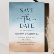 Blue Ocean Beach Shore Sand Wedding