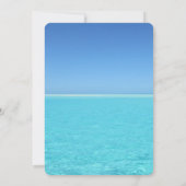 Blue Ocean Brautparty Einladung (Rückseite)