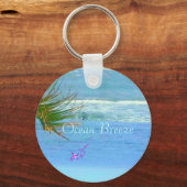 Blue Ocean Breeze Button Schlüsselanhänger (Vorderseite)