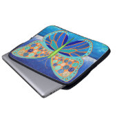 Blue Ocean Butterfly Laptop Sieb Laptopschutzhülle (Vorne Knopf)
