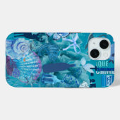 Blue Ocean Collage Phone Case (Rückseite (Horizontal))