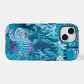 Blue Ocean Collage Phone Case iPhone 15 Hülle (Rückseite (Horizontal))
