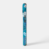 Blue Ocean Collage Phone Case iPhone 15 Hülle (Linke Seite)