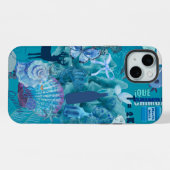 Blue Ocean Collage Phone Case iPhone Hülle (Rückseite (Horizontal))