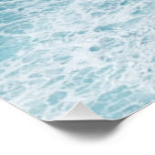 Blue Ocean Color background poster (Ecke)